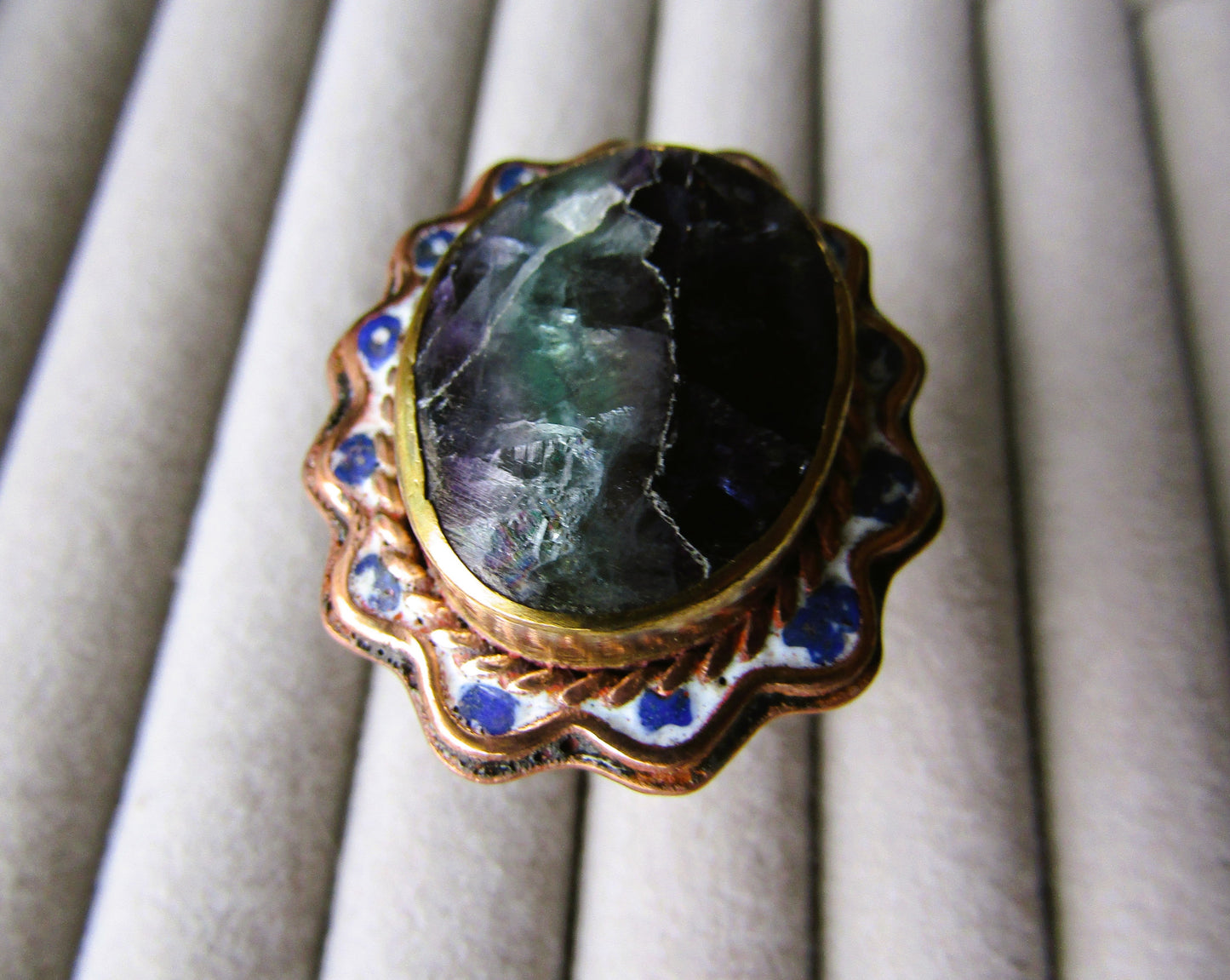 Anillo Fluorita