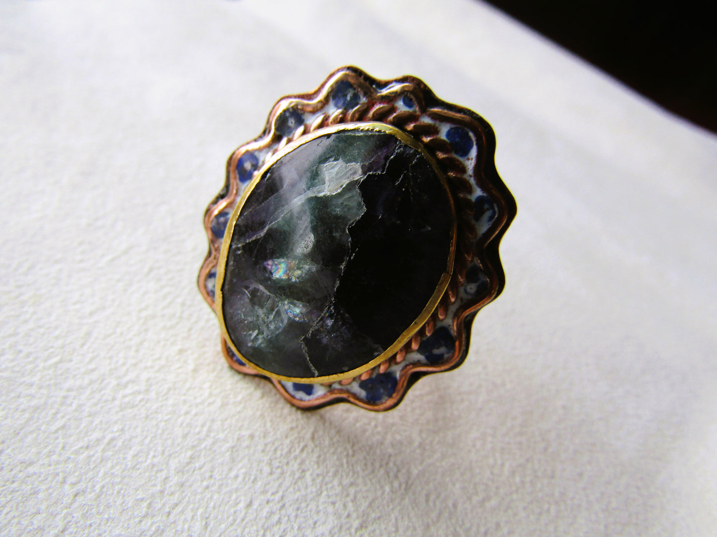 Anillo Fluorita