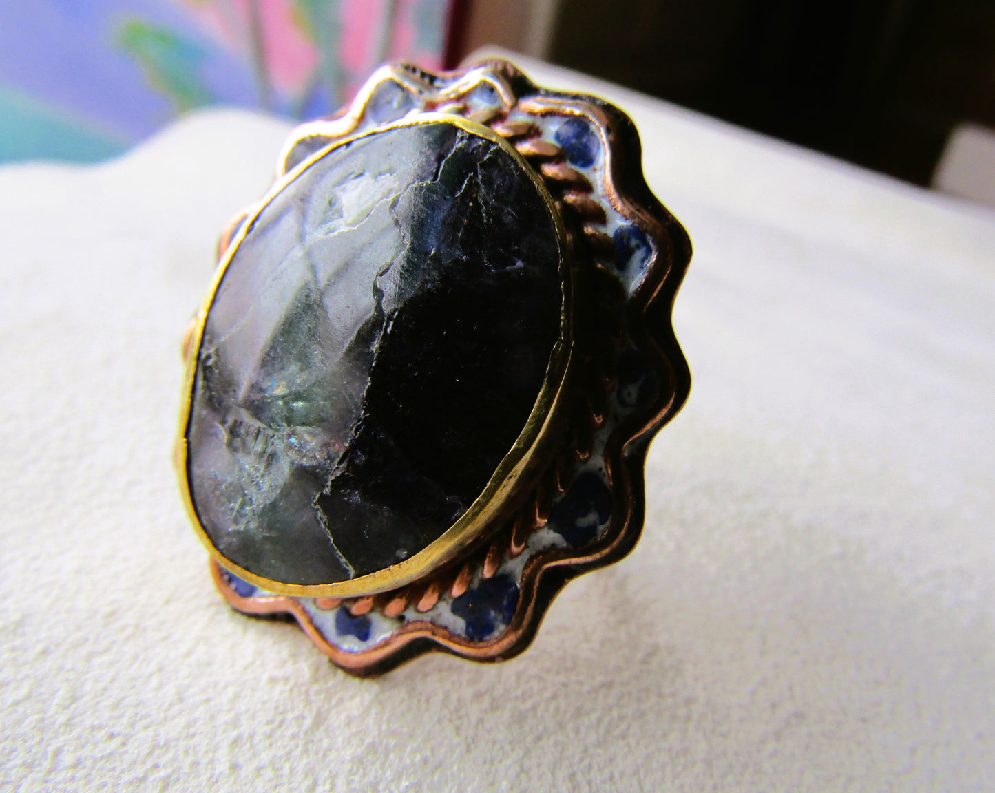 Anillo Fluorita