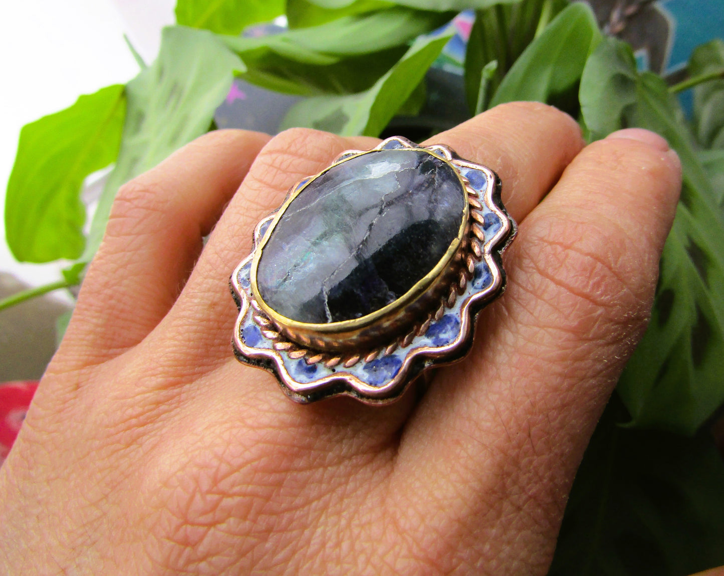Anillo Fluorita