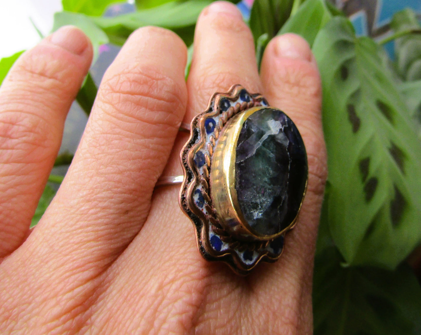 Anillo Fluorita