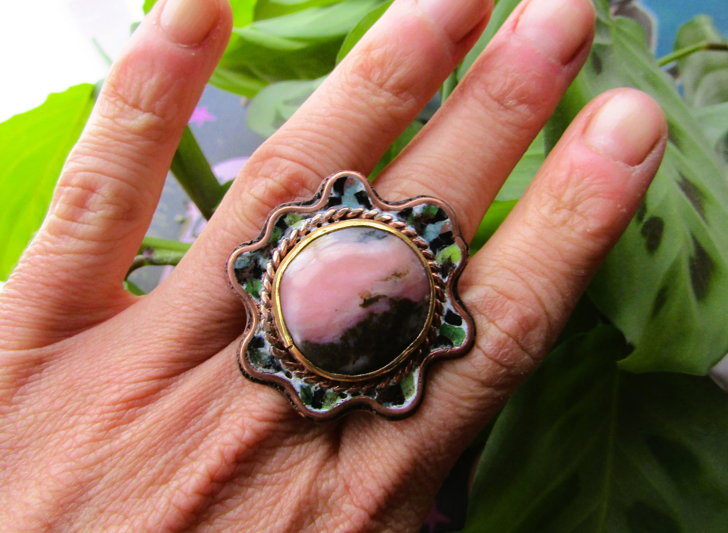 Anillo Ópalo Rosado
