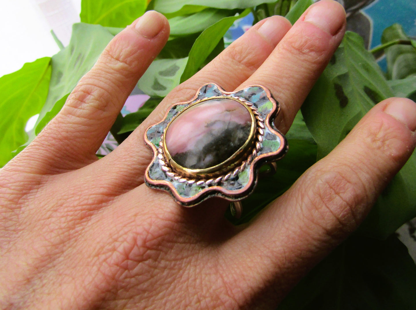 Anillo Ópalo Rosado